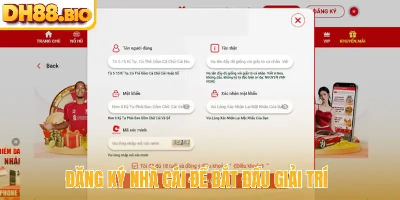 Đăng ký nhà cái để bắt đầu giải trí